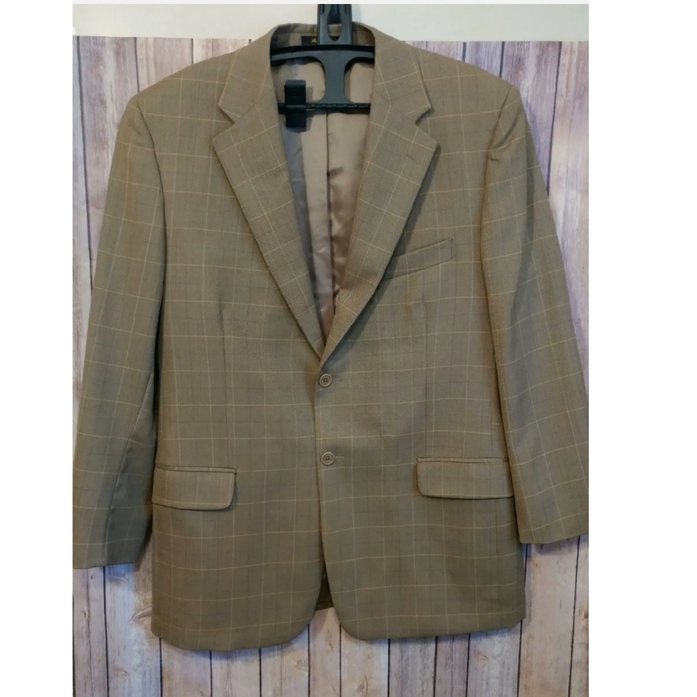 Zino Regent Plaid Wool Blazer